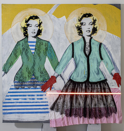 Les deux Marilyn von Johanne Cinier, Malerei kaufen auf Singulart