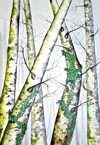 foret paisible by roger achache, Work on Paper for Sale on Singulart