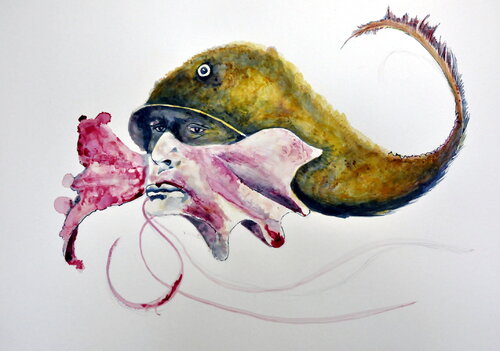 Mousolinien débridé by roger achache, Work on Paper for Sale on Singulart