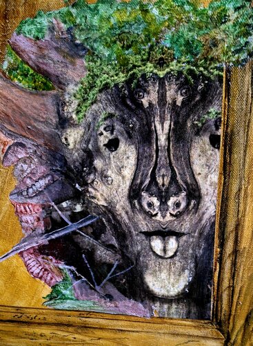 diptyque de la belle et la bete détail by roger achache, Painting for Sale on Singulart