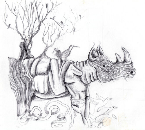 fantaisie van roger achache, Tekening te koop op Singulart