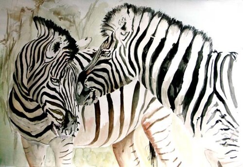 au galop van roger achache, Schilderij te koop op Singulart