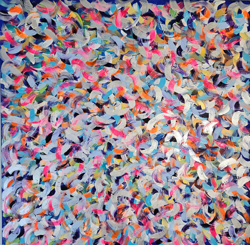 Petite friture rose van Guillaume Marchat, Schilderij te koop op Singulart