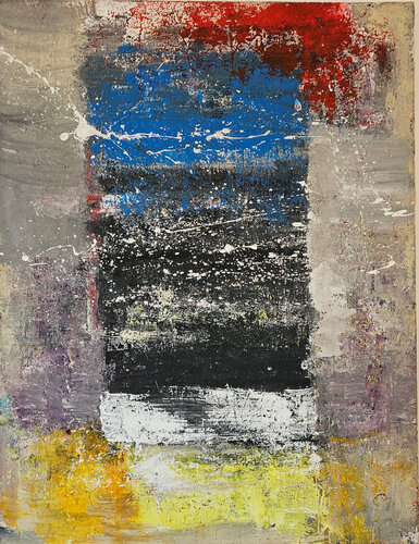 Fenêtre sur azur acrylique sur toile 116x89cm by Guillaume Marchat, Painting for Sale on Singulart