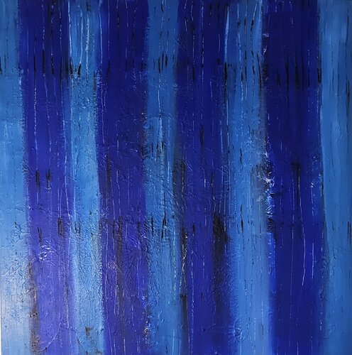 Troncs bleus von Guillaume Marchat, Malerei kaufen auf Singulart