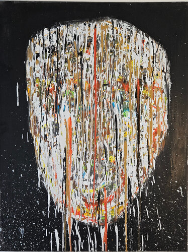 Tête au visage qui pleure van Guillaume Marchat, Schilderij te koop op Singulart