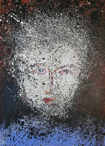 Tête d'enfant au visage timide van Guillaume Marchat, Schilderij te koop op Singulart