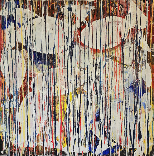 Poissons blancs striés van Guillaume Marchat, Schilderij te koop op Singulart