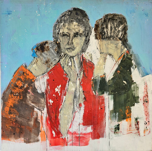 Femme aux deux enfants Guillaume Marchat