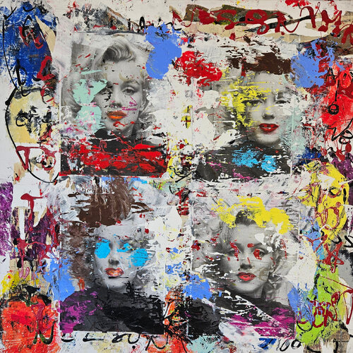 Hommage à Marylin Monroe von Guillaume Marchat, Malerei kaufen auf Singulart