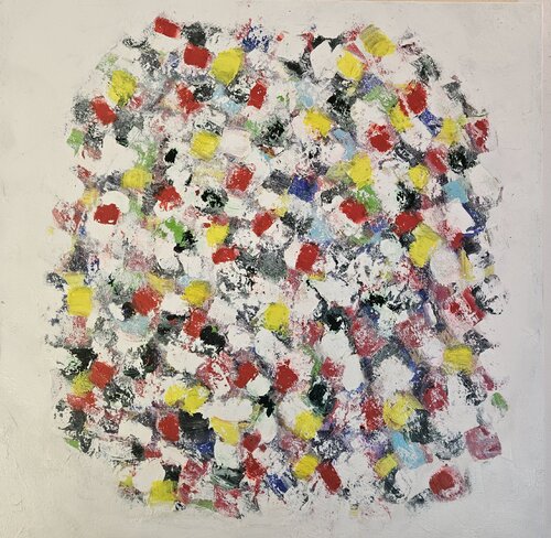 Explosion de couleurs 4 80x80cm by Guillaume Marchat, Painting for Sale on Singulart
