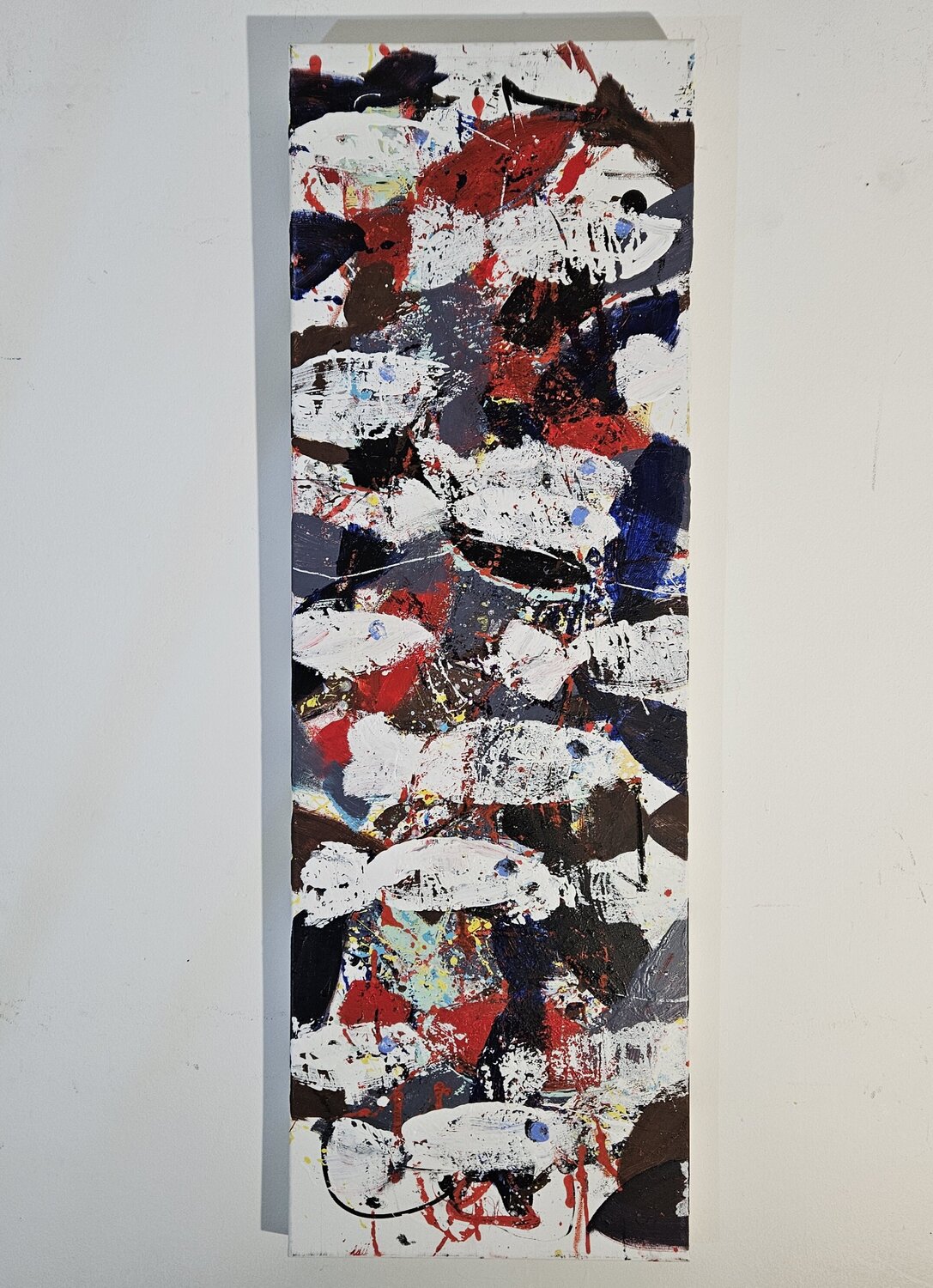 Poissons blanc noir et rouge Guillaume Marchat Originalgemälde zu verkaufen