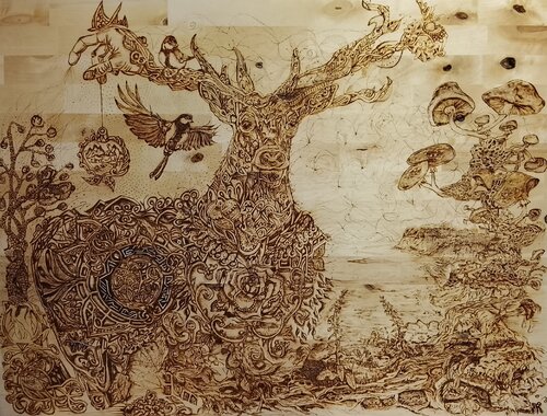 Waldeshüterguss von Stefan Dauter, Malerei kaufen auf Singulart