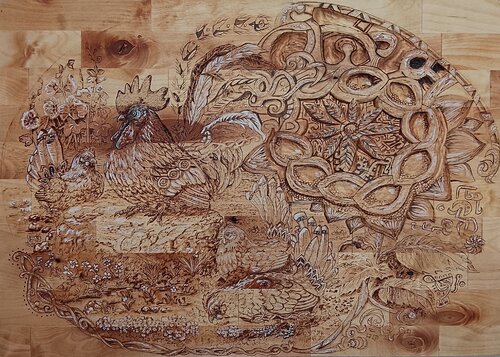 Toki o koeta chabo van Stefan Dauter, Schilderij te koop op Singulart