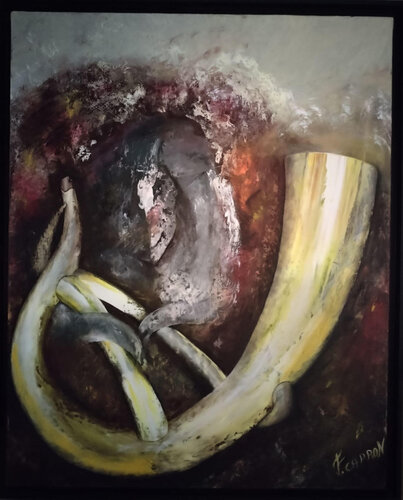 Le chat méfiant von Frédéric Capron, Malerei kaufen auf Singulart