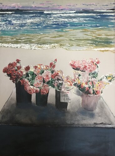 Floral Waves di Raymond Chow, Pittura in vendita su Singulart