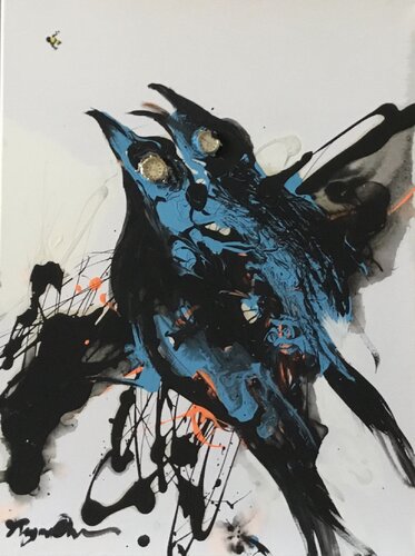 Two Birds van Raymond Chow, Schilderij te koop op Singulart