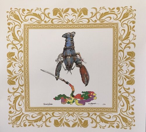 Painting Lobster One di Raymond Chow, Stampa in vendita su Singulart