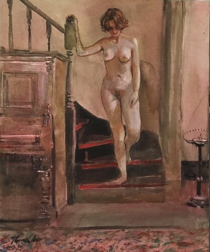 Nude Descending Staircase von Raymond Chow, Malerei kaufen auf Singulart