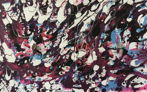 Abstract Watches Diptych Five von Raymond Chow, Malerei kaufen auf Singulart