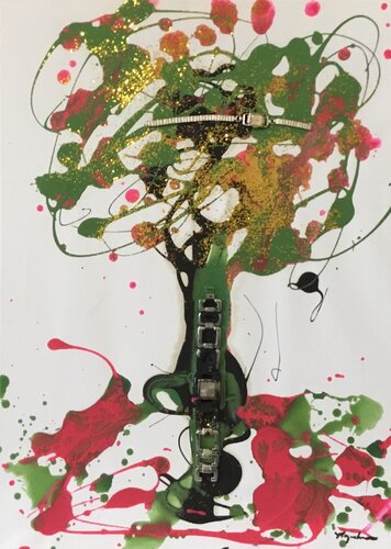 Two Watches In A Tree von Raymond Chow, Malerei kaufen auf Singulart