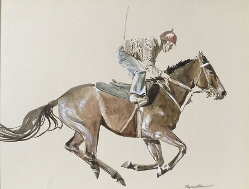 Jockey di Raymond Chow, Opera su carta in vendita su Singulart