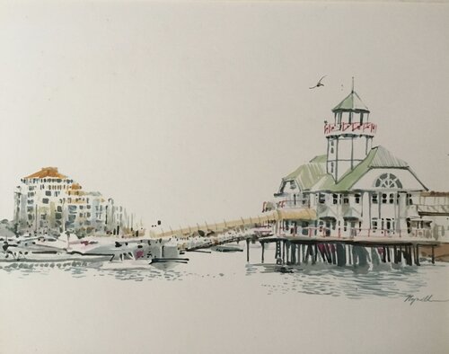 Harbour by Raymond Chow, Work on Paper for Sale on Singulart