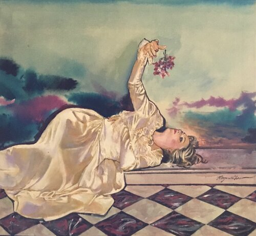 Dropping The Flower van Raymond Chow, Schilderij te koop op Singulart