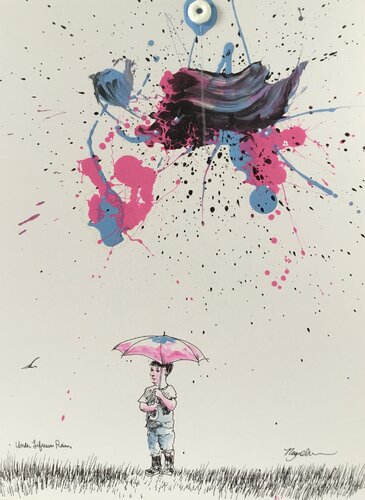 Under Lifesaver Rain 2 by Raymond Chow, 회화 for Sale on Singulart