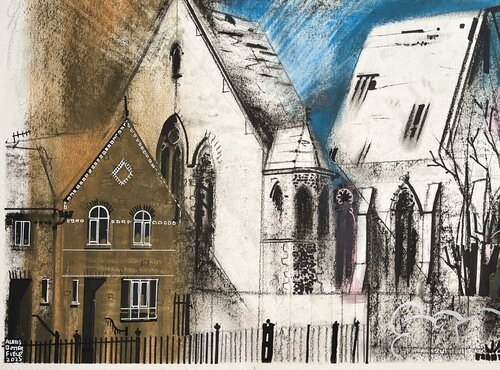 The Neighbours de Alexis Butterfield_Art, Obra en papel a la venta en Singulart