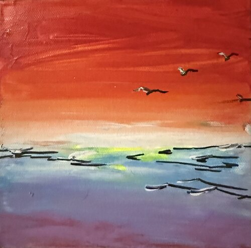 Sunset 2 di Vivian Divine, Pittura in vendita su Singulart