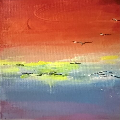 Sunset 3 di Vivian Divine, Pittura in vendita su Singulart