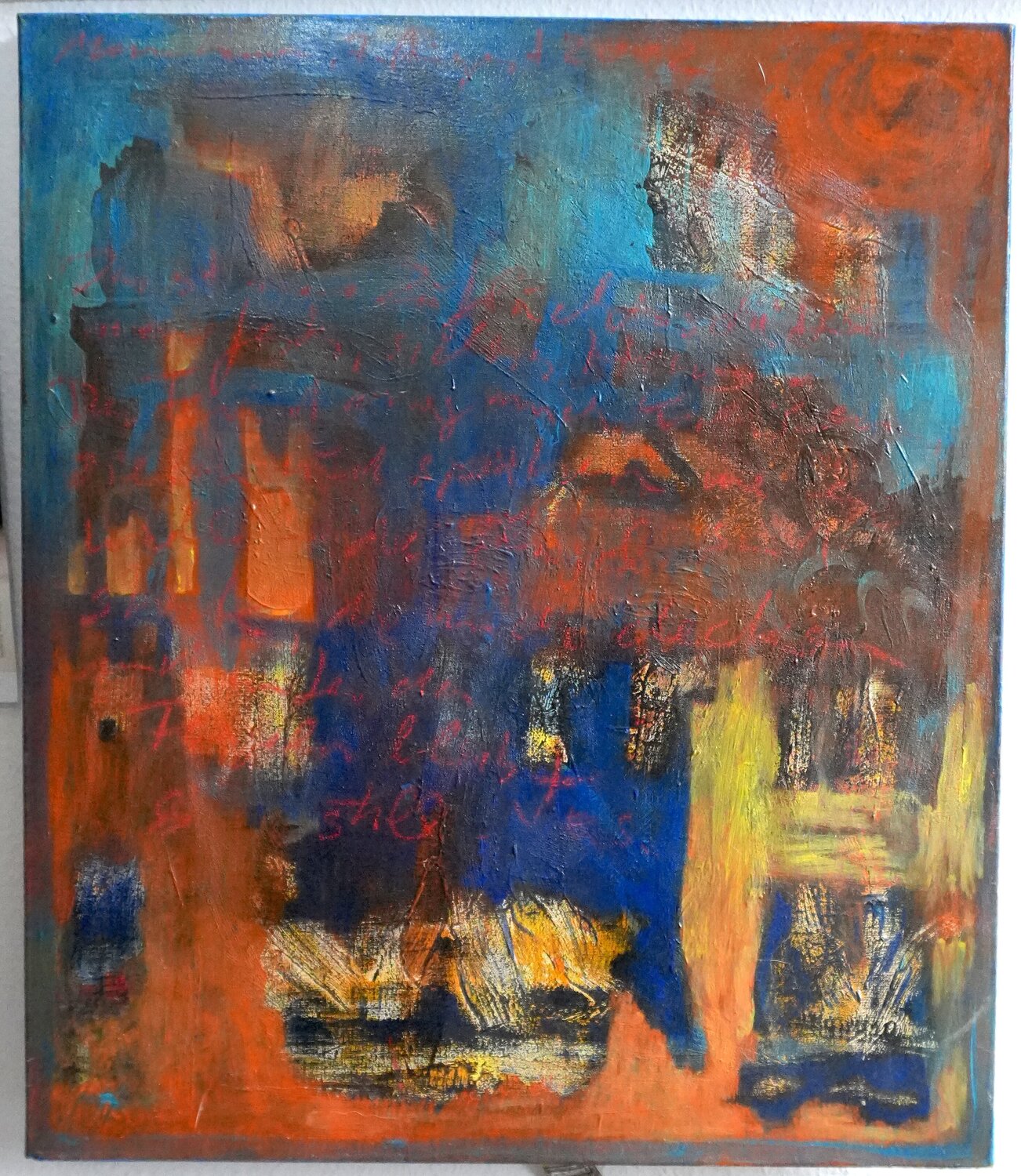 Zufluchtsstätte Veronika Staat - Bachmann Original painting for sale