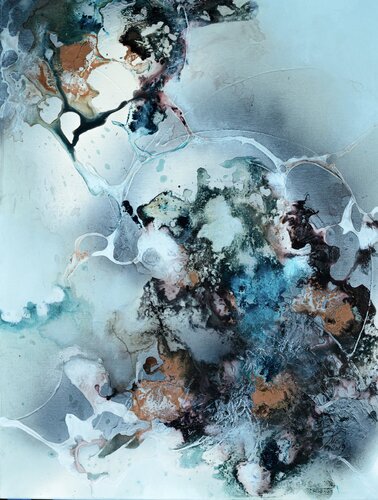 Blue moon by Ina Pricop Arad, Painting for Sale on Singulart