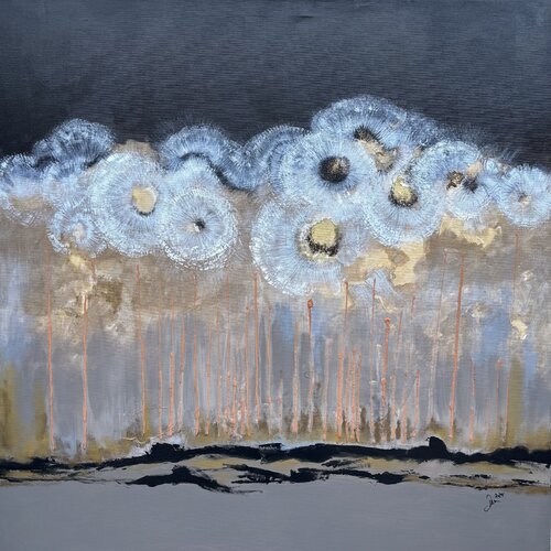 My dandelion forest by Ina Pricop Arad, Painting for Sale on Singulart