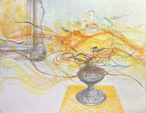 Light in my room by Ina Pricop Arad, 素描 for Sale on Singulart