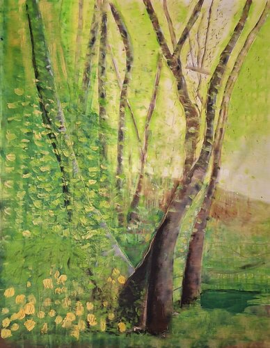 Antilopenwald di Fritz Vogel, Pittura in vendita su Singulart