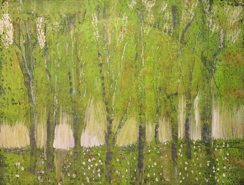 Knofelwald mit Dom van Fritz Vogel, Schilderij te koop op Singulart