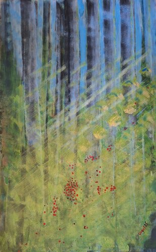 Weiß der Weißdorn dass er rot ist? di Fritz Vogel, Pittura in vendita su Singulart
