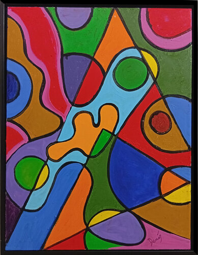 Just Another Triangle? di Denis Taylor, Pittura in vendita su Singulart