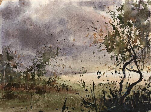 Near the storm van Tomas Bajorunas, Schilderij te koop op Singulart