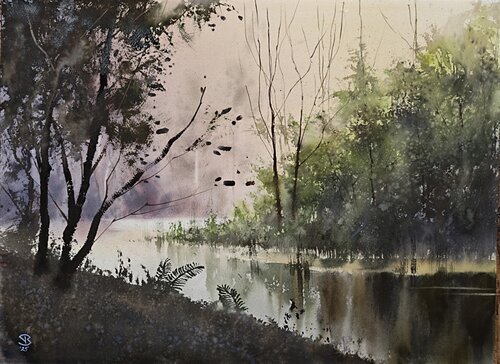 Into the calm... von Tomas Bajorunas, Malerei kaufen auf Singulart