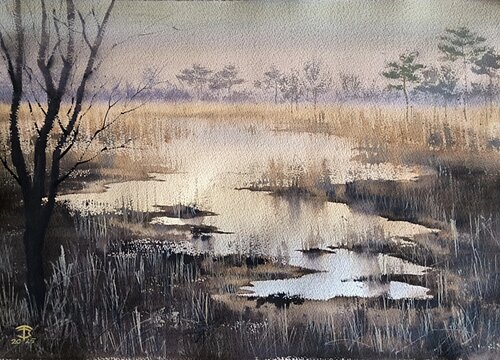 Into the silence von Tomas Bajorunas, Malerei kaufen auf Singulart