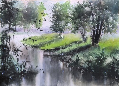 Shadows play von Tomas Bajorunas, Malerei kaufen auf Singulart