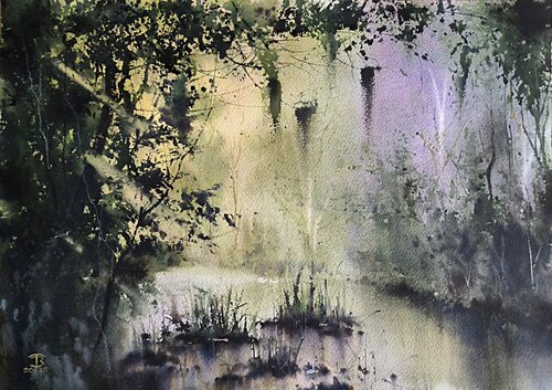 Natures conversation de Tomas Bajorunas, Pintura a la venta en Singulart