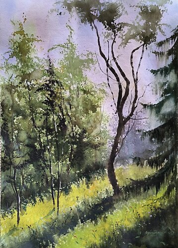 Play of the sunshine van Tomas Bajorunas, Schilderij te koop op Singulart