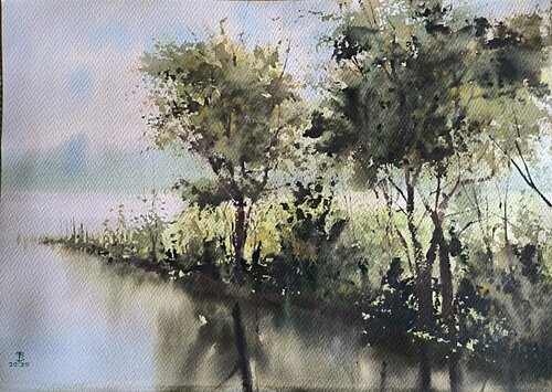 Easy sunny di Tomas Bajorunas, Pittura in vendita su Singulart