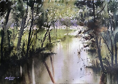 Natures secrets van Tomas Bajorunas, Schilderij te koop op Singulart
