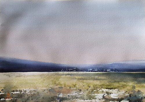 Near the horizon par Tomas Bajorunas, Peinture en vente sur Singulart