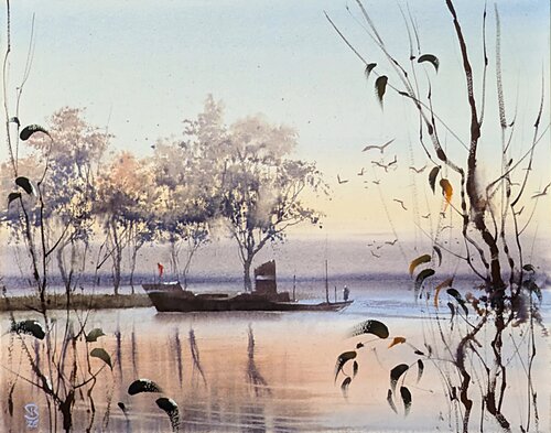 Dawn on the sea Tomas Bajorunas